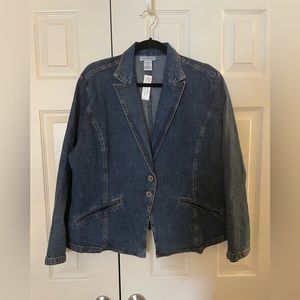 TravelSmith Denim Blazer - Size 2X